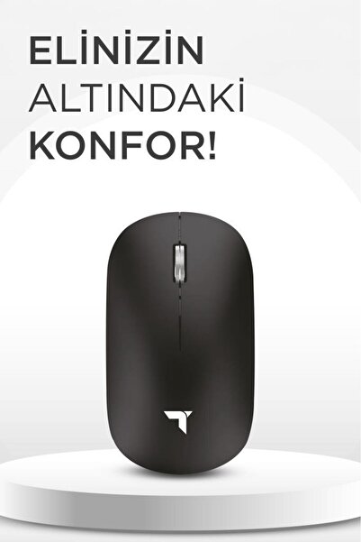 Torima TM-19 Siyah Çift Modlu Sessiz Kablosuz Mouse Fare