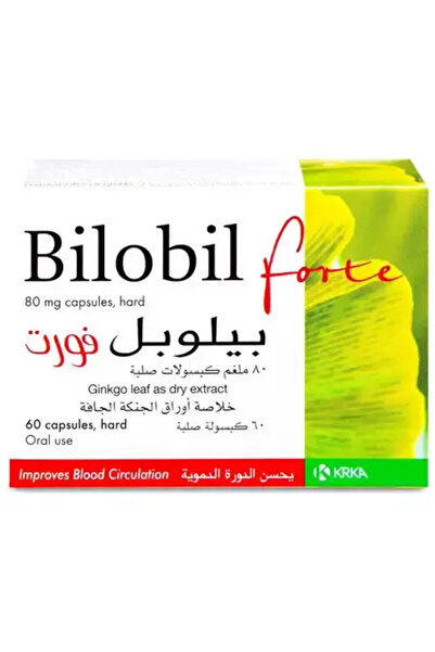 Krka بيلوبيل فورتي جينكو بيلوبا 80 ملغ 60 كبسولة