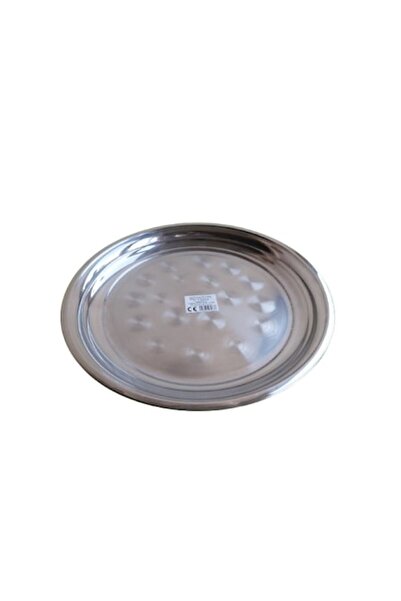 Ecor Tavă de servire rotundă din oțel inoxidabil, 35 cm