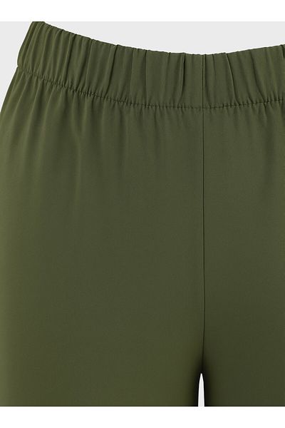 ALİA Țesătură de viscoză Pantaloni de mărime mare confortabili - kaki -