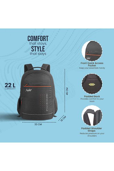 Skybags IKON 02 COLLEGE BACKPACK (E) GREY
