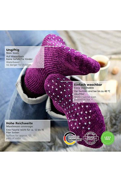 Viva Decor Set of 4 anti-slip paints for socks and textiles ABS Sock-Stop VIVA DECOR, 4*28ml