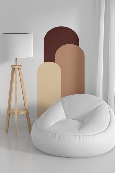 SDİGİTAL Modern Bohem Desenli Yapışkanlı Duvar Sticker – Oturma Odası ve Salo...