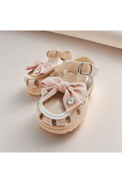 OEM Breathable summer sandals for girls, with decorative applications and bow, XA-2523