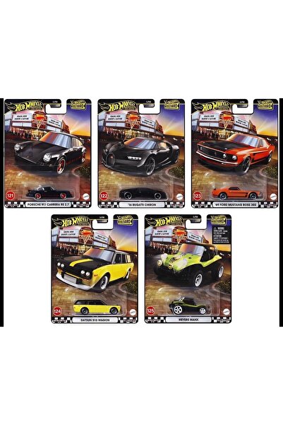 HOT WHEELS boulevard premium set bugatti porshe mustang datsun model araba diecast araba