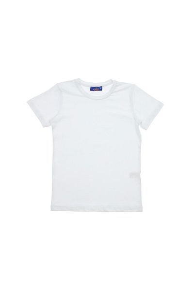 OEM Tricou pentru copii, simplu, ideal pentru școală, bumbac, alb
