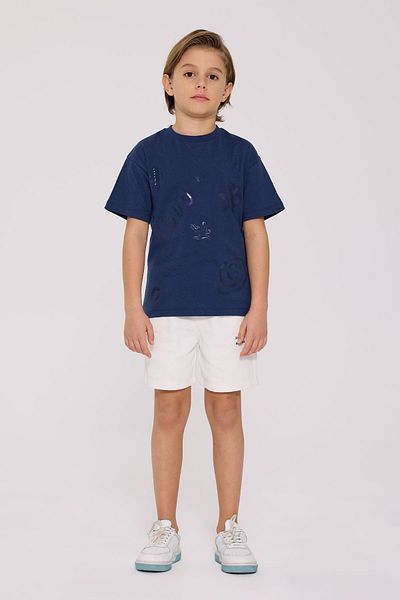 Nebbati Boy Navy Blue Tshirt