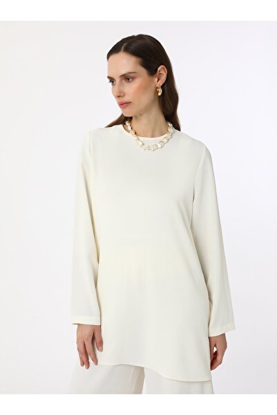Refka Aerobin Basic Tunik&Pantolon İkili Takım - Off white -