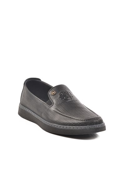 AYK'S Black Genuine Leather Men's Casual Shoes C330 m