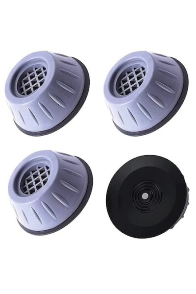 RUBEXIM Set of 4 Non-Slip Feet for Washing Machine, Fridge, Furniture