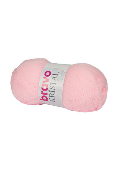 Bravo Crystal Fiber Yarn 100 Gr 565 Pink