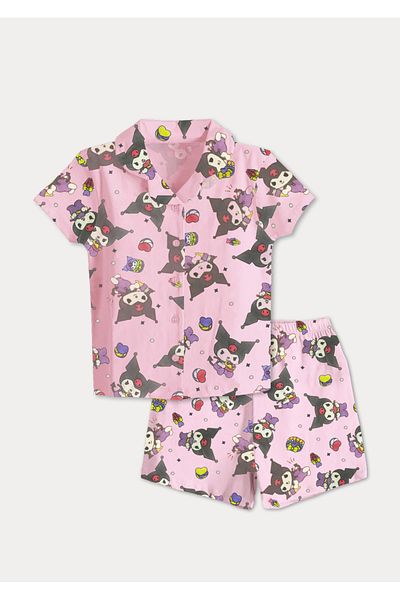 DFN Kids 4,5,6,7,8,9,10 Years Old Girl's Summer Pajama Set
