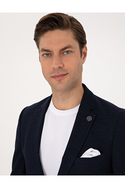 Pierre Cardin Lacivert Ex. Slim Fit Yün Karışımlı Takım Elbise 50311261-VR033