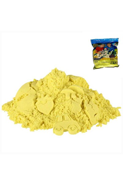 OEM Nisip de modelat, Nisip de joacă, 1 kg, netoxic, moale și ușor de modelat, nu se usucă, culoare Galben