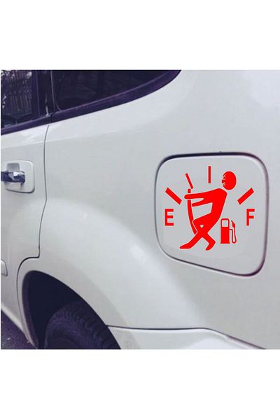 stickerusta Gas Gauge Stop Man Tank Cover Sticker Car Auto Motorcycle Sticker 00023