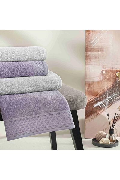 Taç ΝΕΑ ΣΕΖΟΝ BAMBOO CLASSIC ΣΕΤ ΟΙΚΕΝΕΙΑΣ VELLA (ΛΙΛΑ-ΓΚΡΙ)
