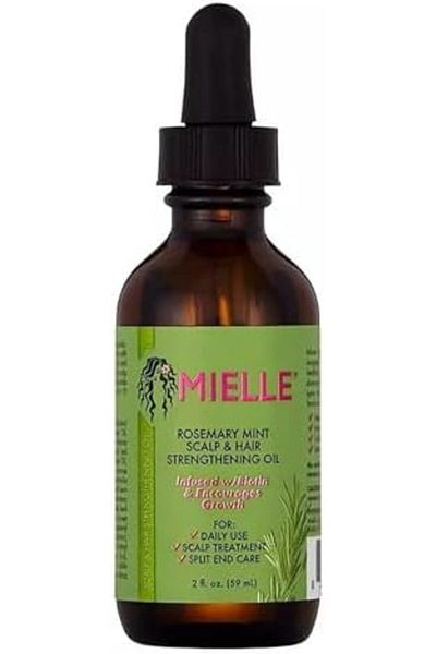 mielle organics Rosemary Mint Scalp & Hair Strengthening Oil With Biotin And Essential Oils, Nourishing Treat