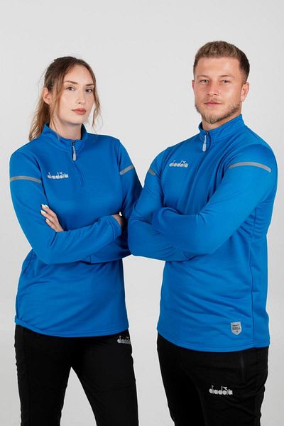 Diadora Alto 25 Training Tracksuit Single Top Saks Blue