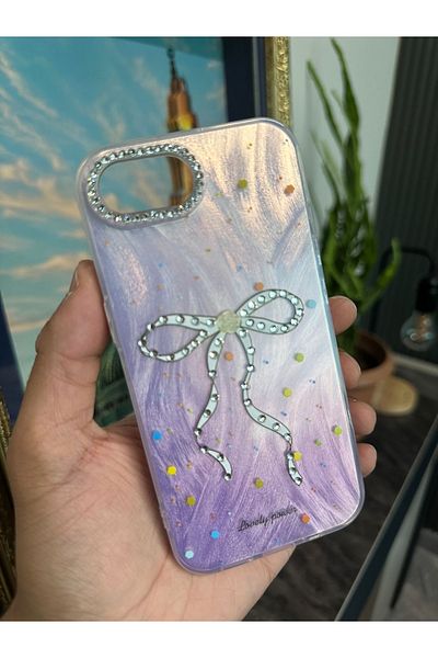 m.tk moveteck حافظة لهاتف iPhone 16E بإطار كاميرا وخلفية هولوغرام ثلاثية الأبعاد ونمط عاكس للضوء