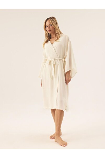 ESOTIQ Women's House Robe Dressing Gown Kimono Style Elegant & Lightweight | Rhone