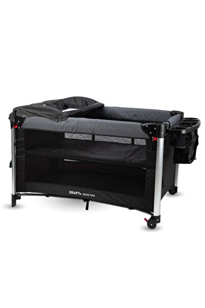 Kraft Quick Fold Anne Yanı Oyun Parkı 70x110 cm Siyah