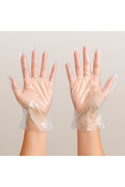 MERİP PLASTİK PE ELDİVEN-ŞEFFAF ELDİVEN- PLASTİK ELDİVEN- 100 ADET