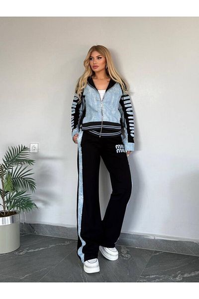 MODAM TAŞ Denim Detailed Double Women's Suit