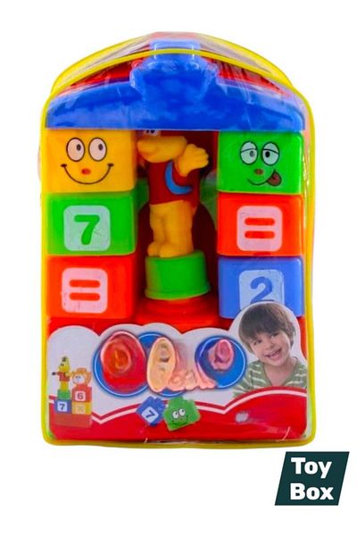 Toybox مجموعة ألعاب ألغاز حديقة الحيوانات للأطفال من مكعبات البناء