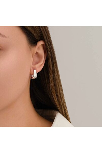 İnci Antialerjik taşsız tasarım gümüş kaplama çelik küpe/ moda ve zarafet bir arada