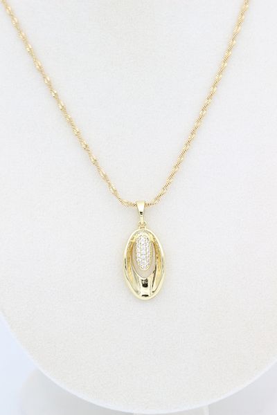 XUPING JEWELRY Style Pearl/Xuping Jewelry Leaf Model Zircon Stone Large Necklace
