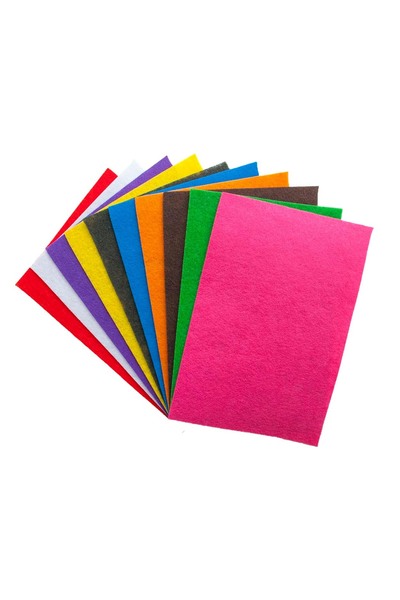 Generic Brand Mileo Felt 180 Gr 50X70Cm 10 Pieces Mixed Colors 1767