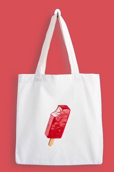 designedfy Ice Cream Waterproof Printed Cloth Bag, Tote Bag