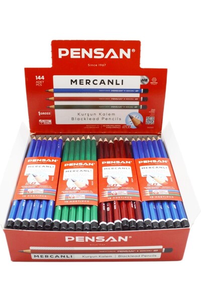 Pensan Kurşun Kalem Mercanlı 56260 (144 Lü Paket)