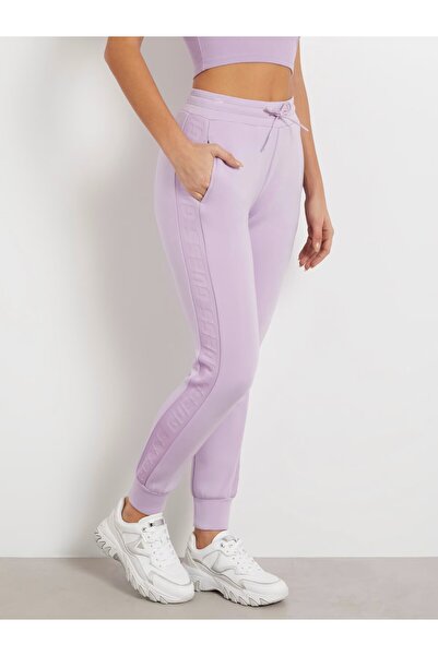 Guess Yan Logo Şeritli Jogger Pantolon V2YB18K7UW2