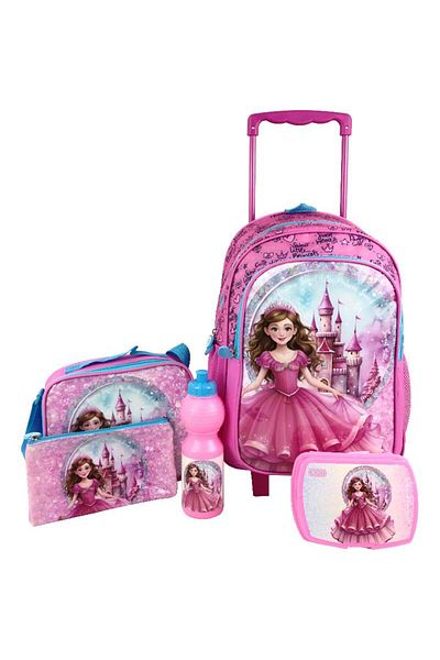Roco Princess 5-in-1 Value Set Trolley Bag with Accessory – 16/17 Inch School Set
