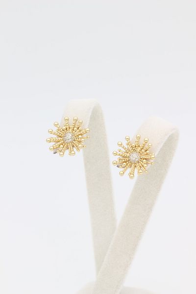 XUPING JEWELRY Style Pearl/Xuping Jewelry Sun Model Zircon Stone Earring