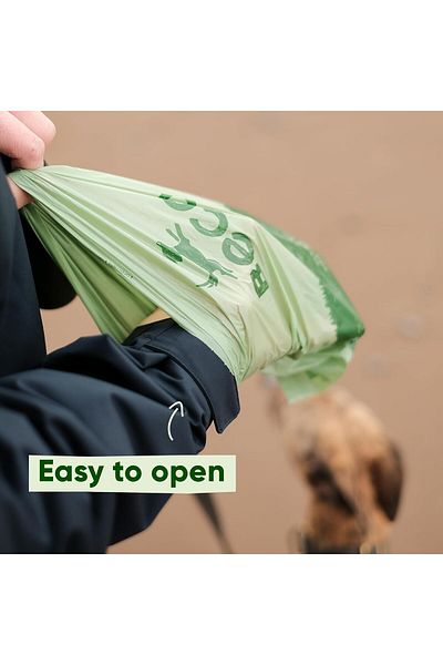 Beco Pets Beco Super Strong & Large Poop Bags | Mint Scented Dog Poo Bags | 270 Refill Rolls [18 x 15]