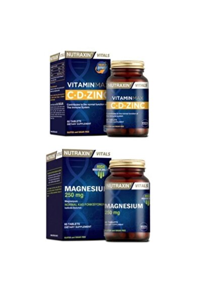 Nutraxin Vitamin Max(c Vitamini,d Vitamini Ve Çinko Takviyesi) 60 Tablet+ Mag...