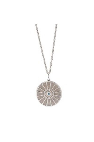 Camour Pendant with diamond, 15mm