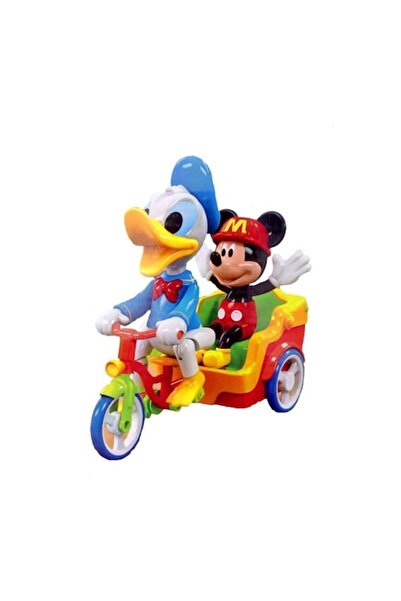 OEM Jucărie muzicală interactivă, Donald și Mickey pe o tricicletă, multicolo...