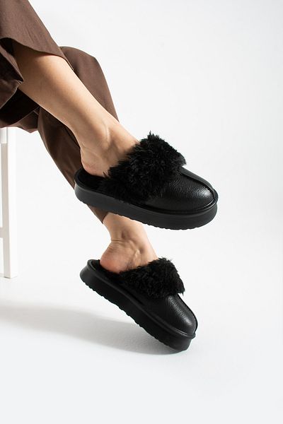 Friend & Trend Removable Inner Lining Fur High Sole Eva Winter Women's Slippers Ftpop25
