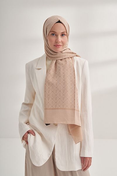 ARMANDA Seher a Pattern Shal - Nude