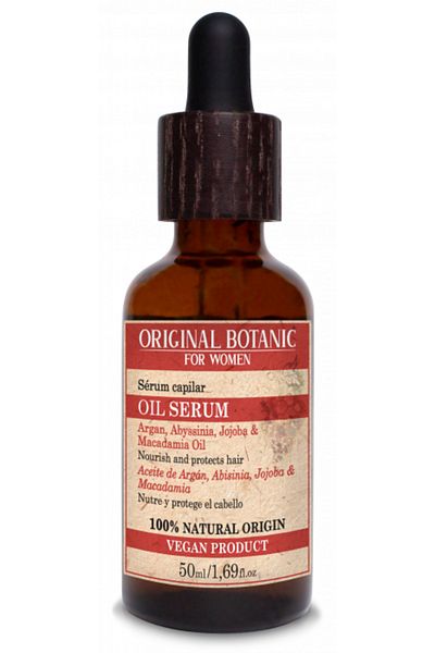 Original Botanic Ser de păr vegan cu ulei de argan, Abyssinia, Jojoba și Macadamia 50 ml
