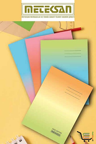 Meteksan Școală A5 60 de coli Copertă plată din carton