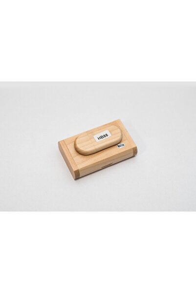 HB88 USB Memory Stick 64GB, USB 3.0 Wooden Oval Model
