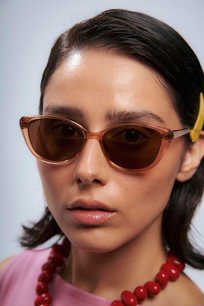Bilge Karga Desa Nude Brown Sunglasses