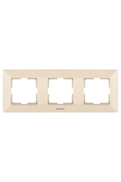PANASONIC Racor orizontal bej cu 3 canale Arkedia Slim