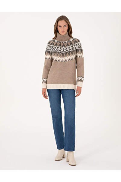 Pierre Cardin Vizon Regular Fit Balıkçı Yaka Kazak 50315942-VR052