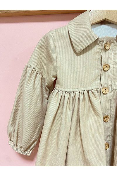 Cherrys Bebek Corduroy Baby Girl Dress