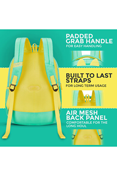 Skybags DINO 02 SCHOOL BACKPACK GREEN